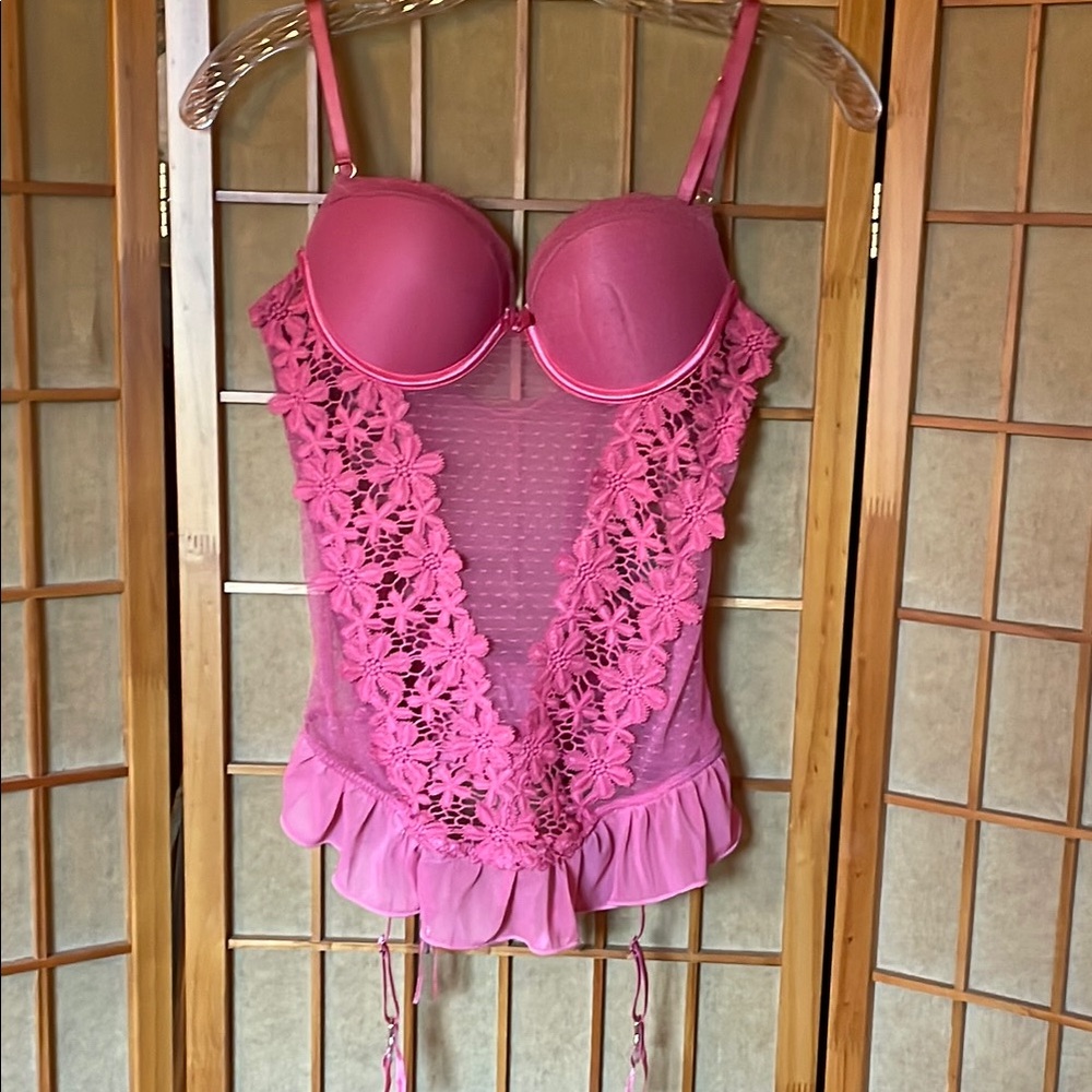 Corset by May Sayphraraj Eye Catching Pink Costume Intimates Corset